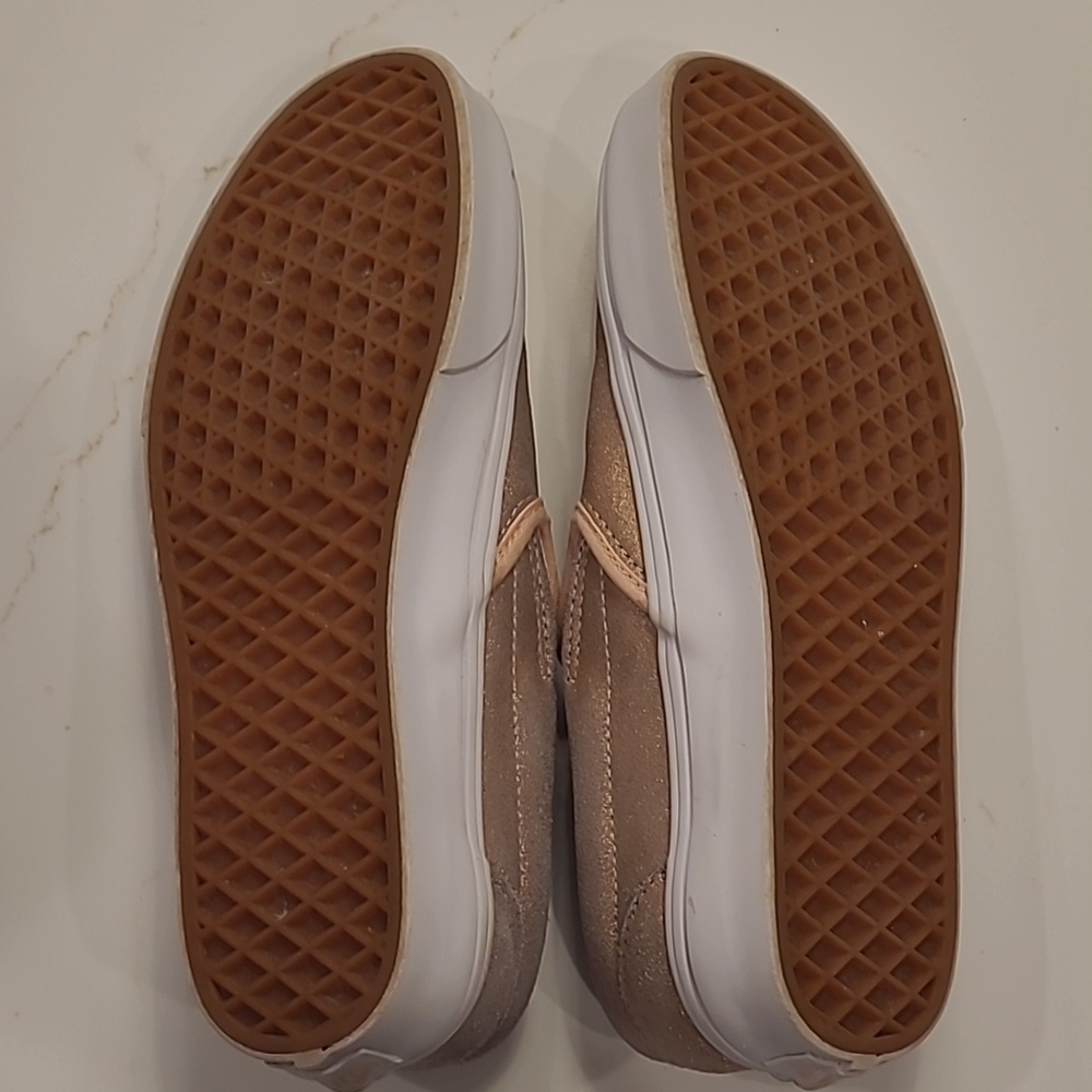 Vans Pink and Gold Slip-On Sneakers - Picture 12 of 12